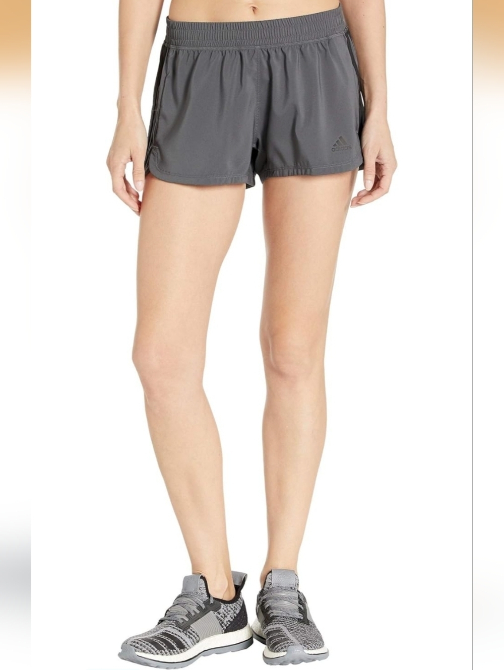 Adidas Aeroready Gray & Black Running Pacer Training Shorts Size Large Casual